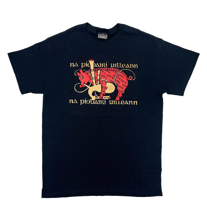 Piping Pig T-Shirt (Green, Navy, Black)