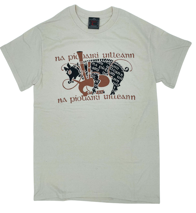 Photo of piping pig tshirt in the shade natural